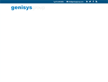 Tablet Screenshot of genisysgroup.com